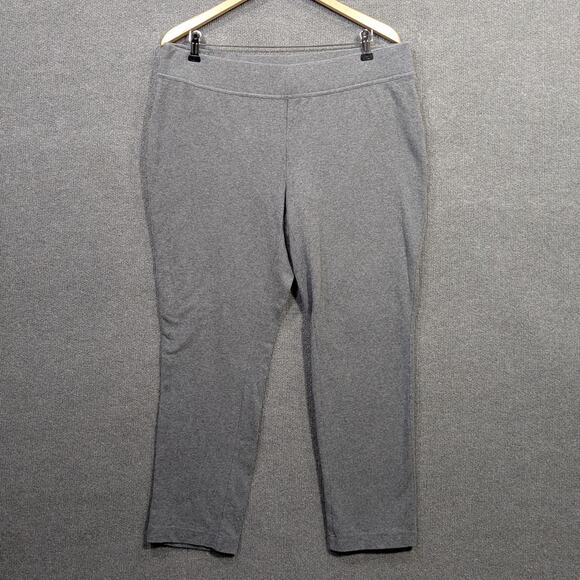 Lands End Starfish Slim Leg Pants Womens 1X Pull On Yoga Stretch Leggings - Picture 1 of 14